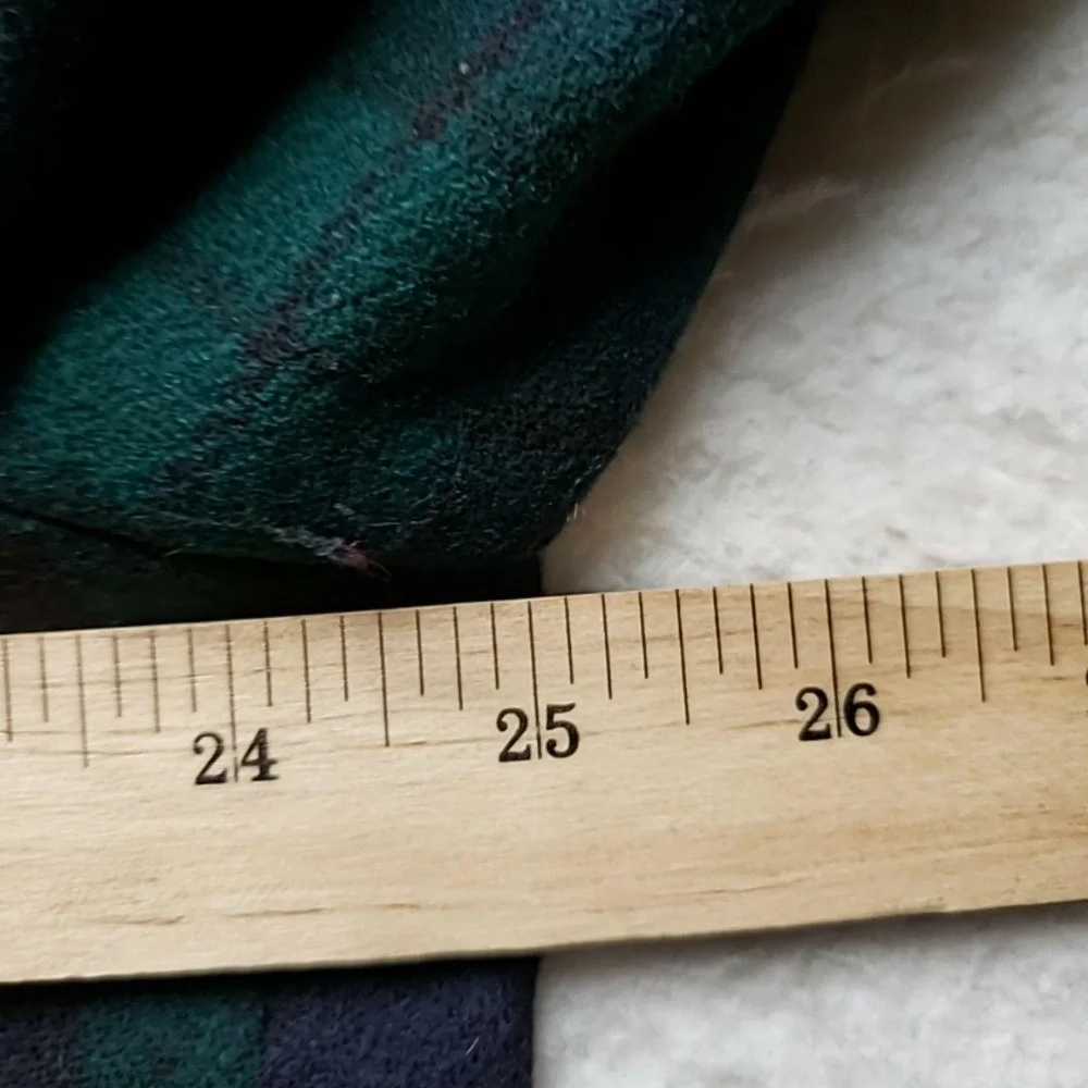 Vintage Donnybrook Blazer Jacket Womens 16 Green Plaid 100% Wool Lined Career